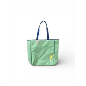 Clinique X Kate Spade New York Tote‎ Bag Mint Green Bag of Tricks Cosmetic Print